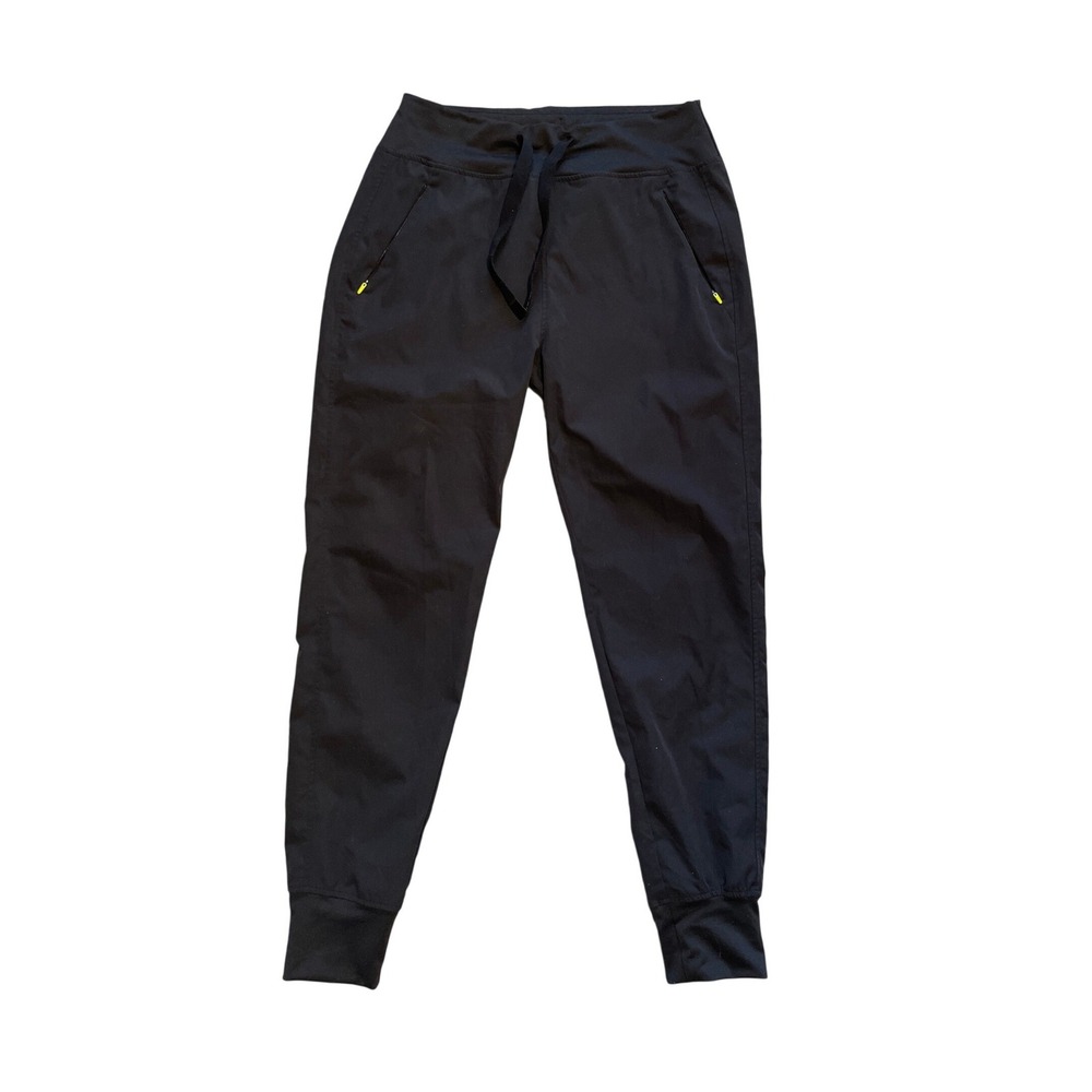 Medelita Black Scrub Jogger Pants Size Medium Drawstring Cargo Pockets